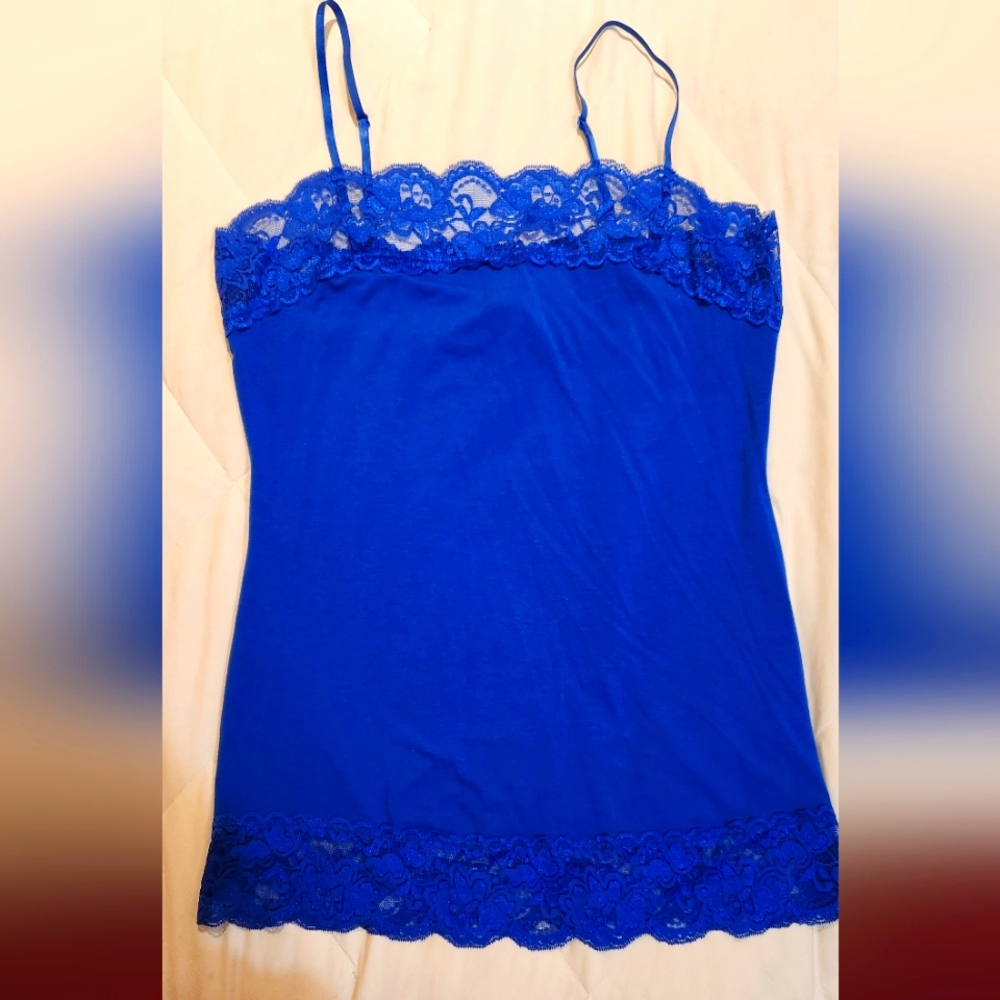 Blue Lace Camisole